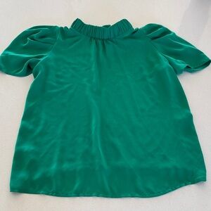 LOFT Vibrant Green Blouse